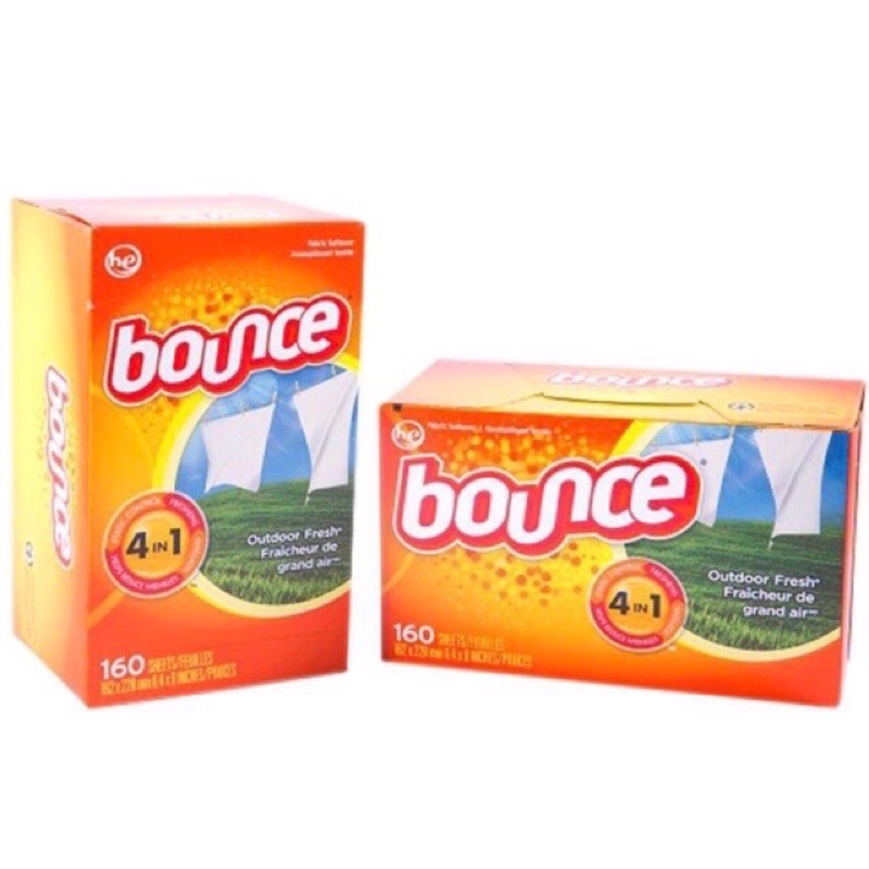 Giấy Thơm Quần Áo Bounce Mỹ 160 Tờ - Làm Thơm Quần Áo Và Loại Bỏ Mùi Ẩm Mốc Tách Hộp