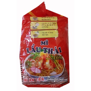 MÌ TÔM LẨU THÁI, LỐC 5 GÓI.