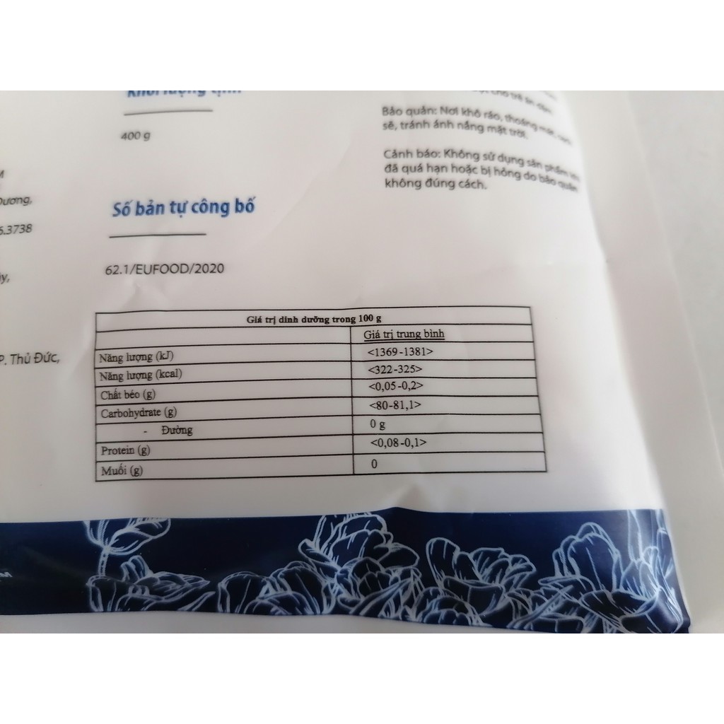 [400g] TINH BỘT KHOAI TÂY [Germany] EUFOOD Potato Starch (euf-hk)