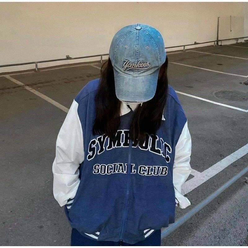 Áo Bomber Nhung Tăm, Áo Khoác SYMBOLIC Cổ Bẻ Có Khóa Form Unisex Dáng Rộng Nam Nữ