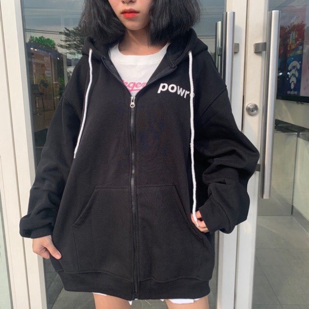 Áo Khoác Hoodie Unisex Cho Nam Nữ Freesize Powr | BigBuy360 - bigbuy360.vn