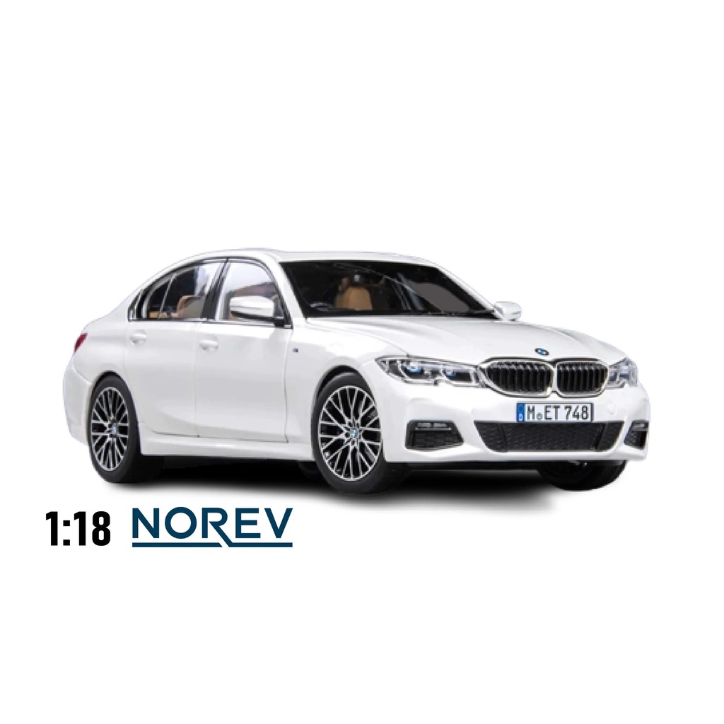 MÔ HÌNH XE BMW 330I 2019 WHITE 1:18 NOREV 8027