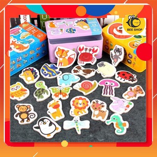 [ẢNH_THẬT]  BỘ TRANH GHÉP HÌNH 2 MẢNH PUZZLE NHIỀU CHỦ ĐỀ GIÚP BÉ NHẬN BIẾT ĐẦU ĐỜI