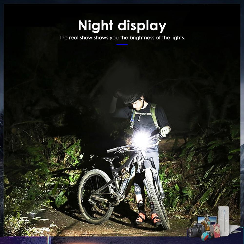 Đèn Pha T6 LED 800LM Cảm Biến Thông Minh Chống Nước Dành Cho Xe Đạp