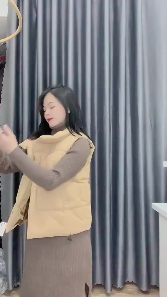 Áo phao gile nữ hàng Quảng Châu FULL SIZE đến 70kg có túi sườn chất nhẹ siêu PHỒNG siêu DÀY DẶN, áo khoác phao gile đẹp | BigBuy360 - bigbuy360.vn