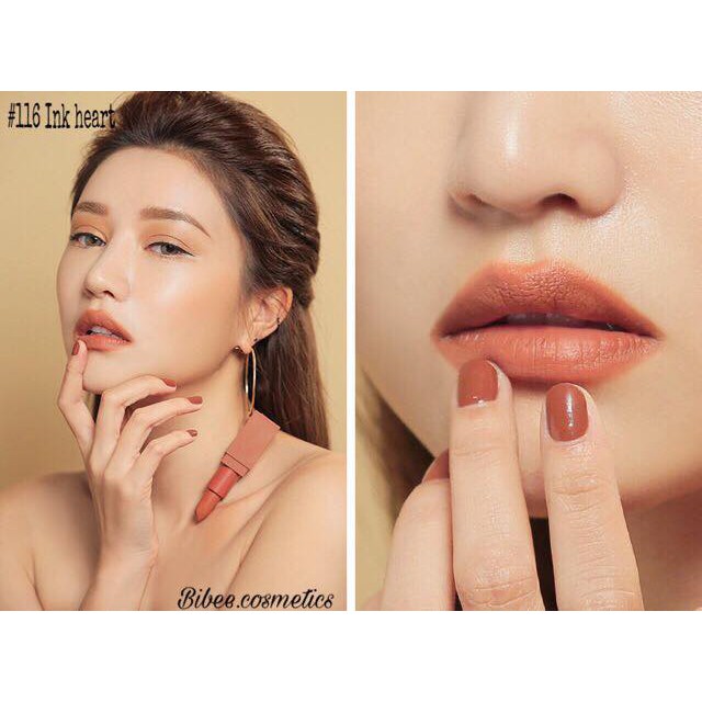 💄Son 3CE Mood Recipe màu #116 #Inkheart #Camđất 💄