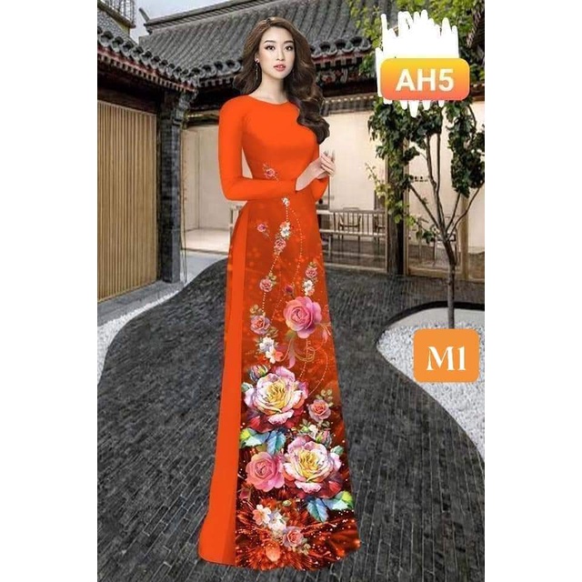 [ÁO DÀI LAN CHINH] ÁO DÀI MAY SẴN HOA NHÍ [MẪU HOT 2021]