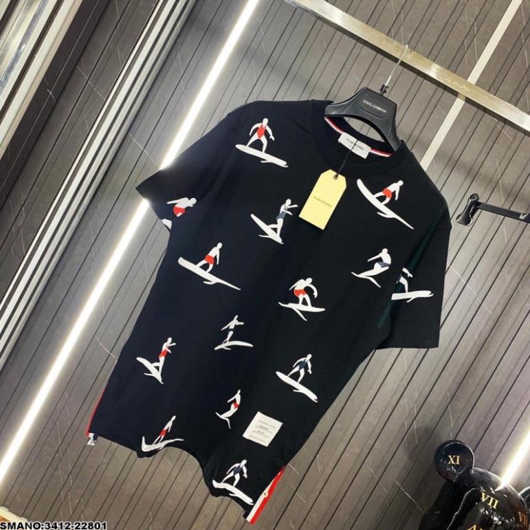 Áo Thun Nam Thom Browne Hình Người Lướt Ván Siêu Đẹp - Áo Phông Nam Thom SPF