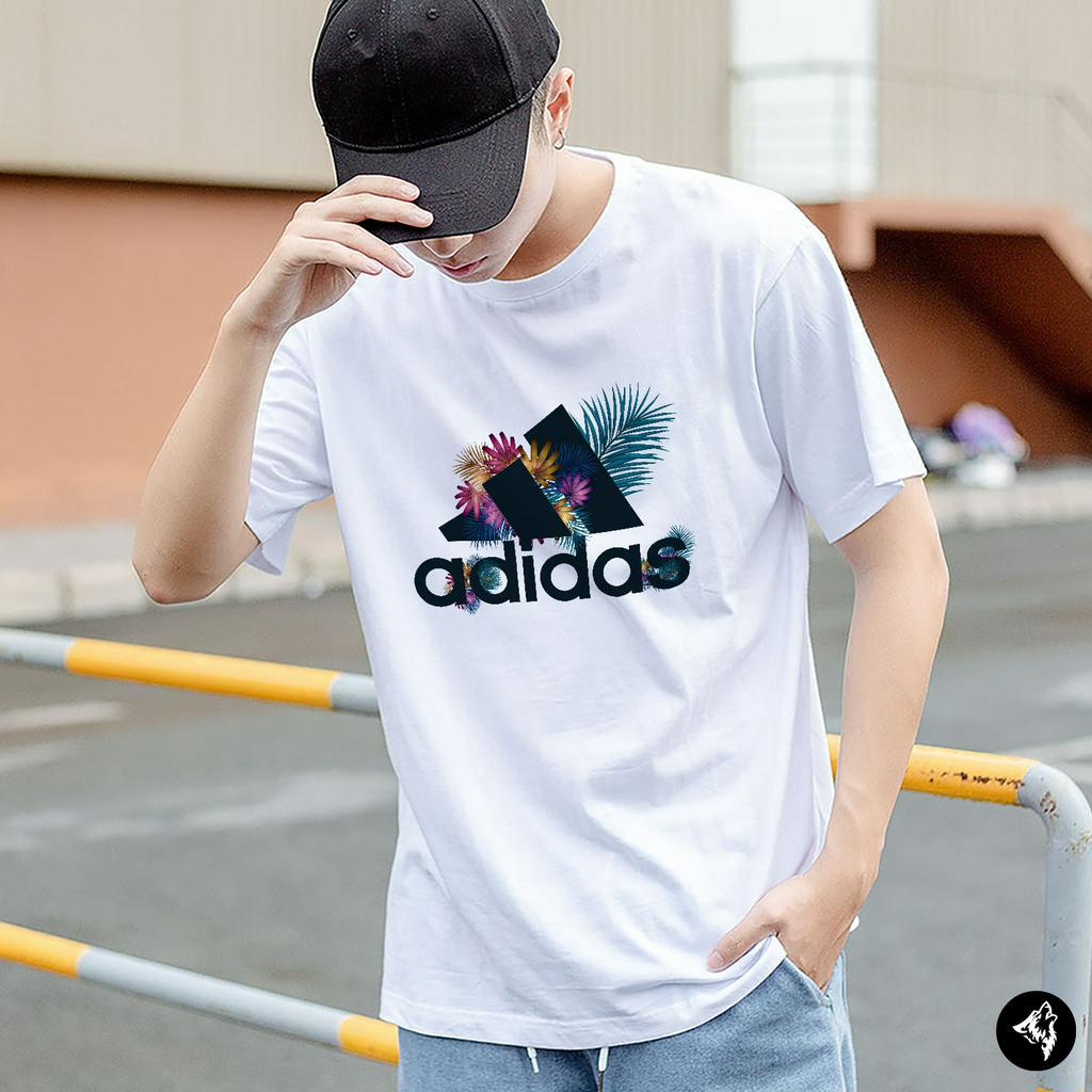 Áo adidas - áo thun adidas áo phông addidas tropical lá nhiệt đới unisex nam nữ cotton - adidas tropical design