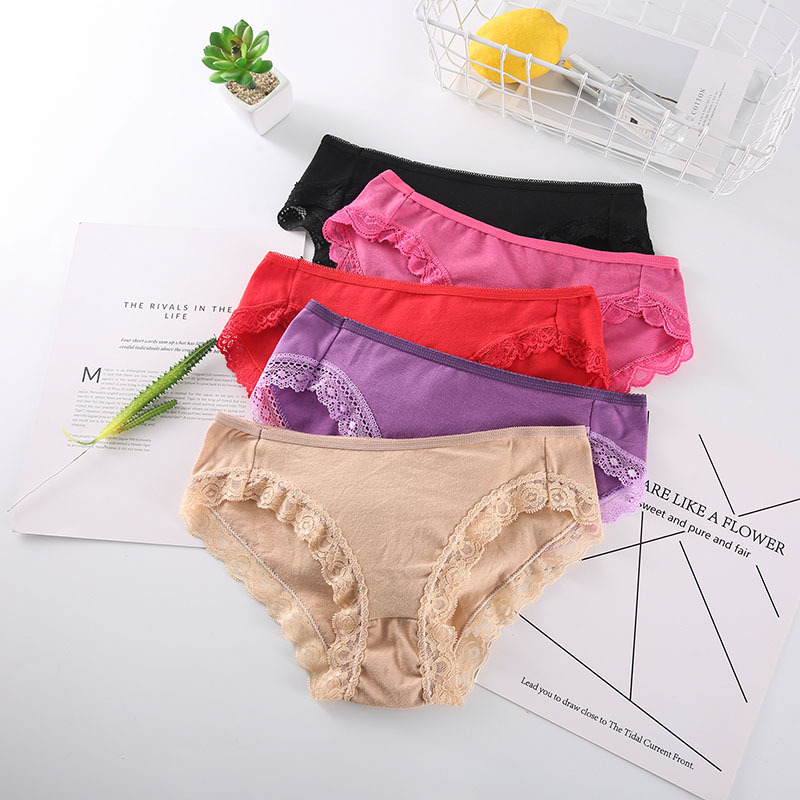 Quần lót cotton phối ren gợi cảm | BigBuy360 - bigbuy360.vn