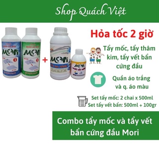 Combo tẩy mốc quần áo, tẩy vết bẩn cứng đầu, tẩy điểm MORI