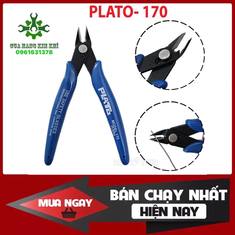 Kìm Cắt Chân Linh Kiện PLATO 170 125mm