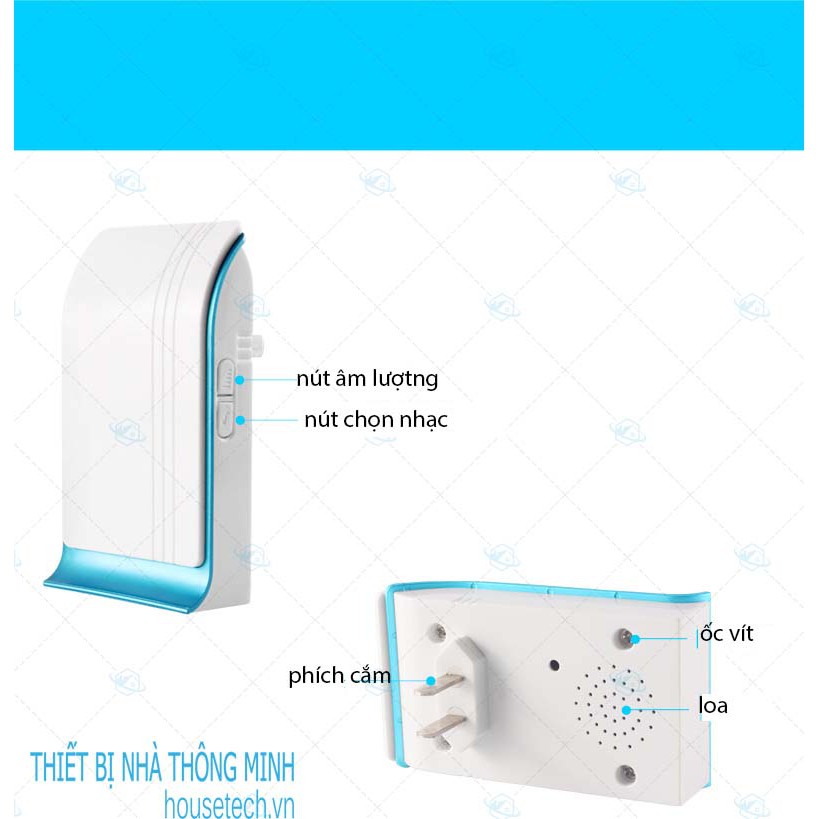 FREESHIP 99K TOÀN QUỐC_Chuông cửa không dây cao cấp DoorBell CJD300