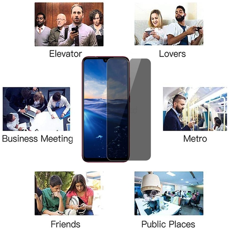 Kính Cường Lực Chống Nhìn Trộm Chất Lượng Cao Cho Xiaomi Redmi Note 9 8 7 10 Pro 9s 8t 5 5pro 6 6pro