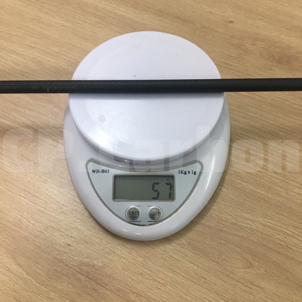 Ống Carbon 3K rỗng dài 1 mét đường kính ngoài 9mm, đường kính trong 6mm