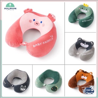 [Mẫu mới 2021] Gối kê cổ, gối chữ U cao su non hoạt hình - Upil011