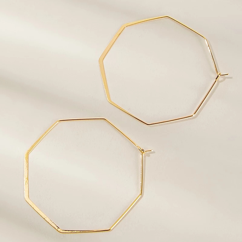 Khuyên Tai Kim Loại Thiết Kế Đơn Giản Cho Nữ