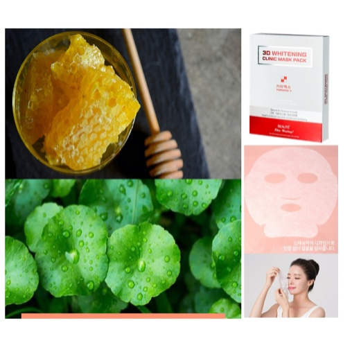 Mặt Nạ Dưỡng Trắng Chống Lão Hóa MELASMA-X 3D Whitening Clinic Mask 30ml x 10 miếng - Hàn Quốc BONGSHOPAUTHENTIC