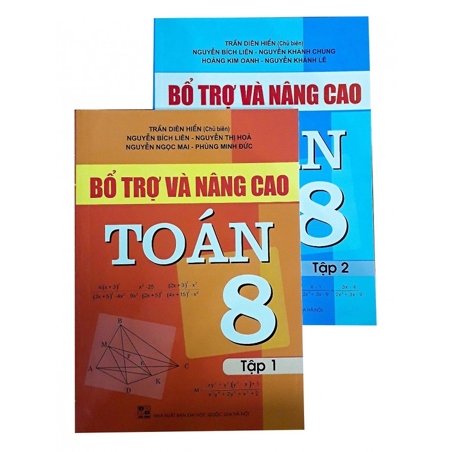Sách - Bổ Trợ Và Nâng Cao Toán Lớp 8 Tập 1 + 2