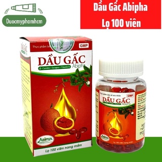 Viên Tinh Dầu Gấc Abipha Nguyên Chất- Hộp 100 viên