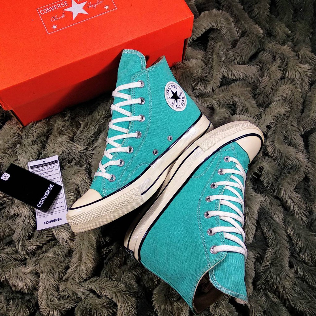 Giày Thể Thao Converse 70s Cổ Cao Màu Xanh Dương Phong Cách Việt Nam