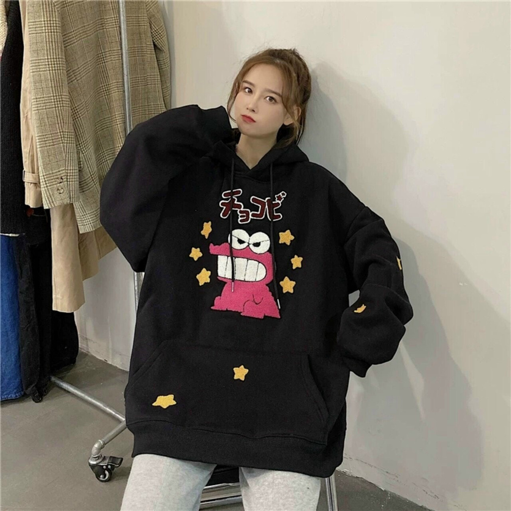 Freesize Áo Hoodie Nón Chui Trùm Đầu Nữ Nam Unisex Chất Vải Nỉ Poly Nam Nữ, Cá Sấu