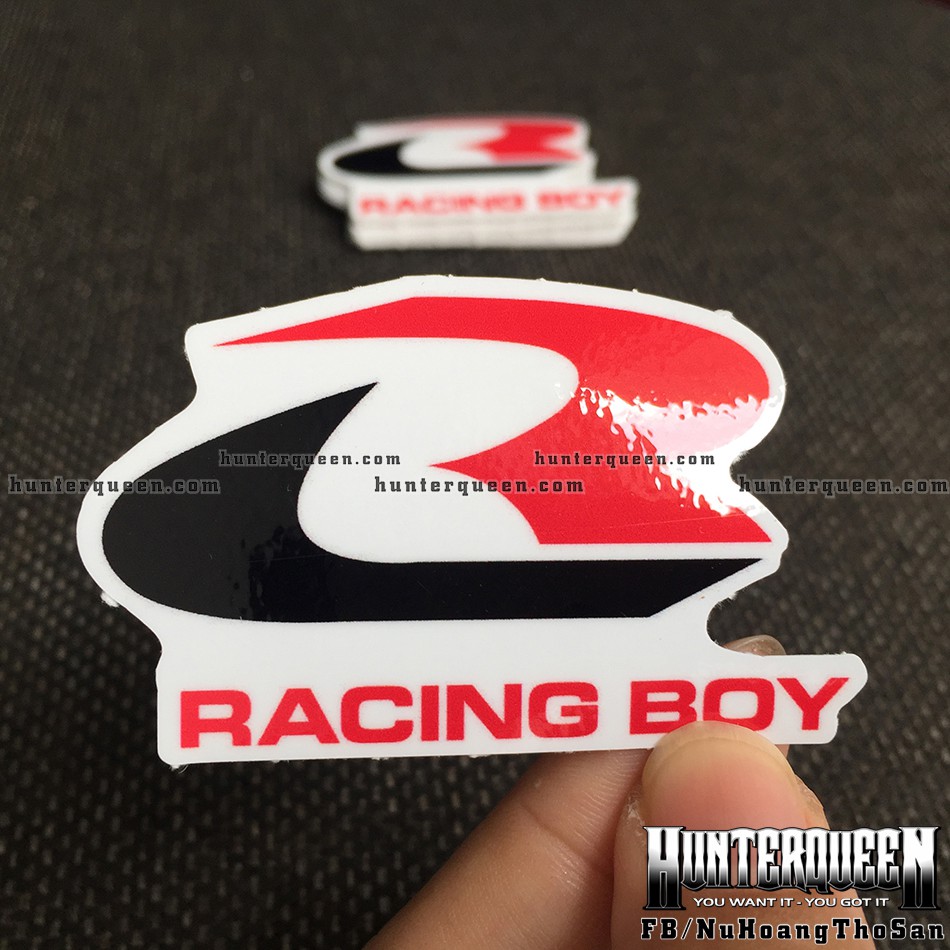 Bộ 2 Logo Racing Boy Đỏ Đen [6.2X3.8Cm]. Sticker In Theo Yêu Cầu. Hình Dán  Xe Máy, Laptop | Shopee Việt Nam