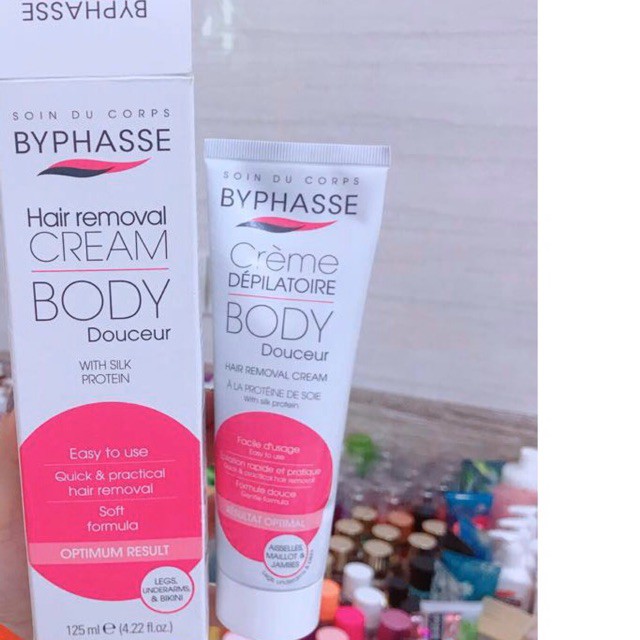 Kem Tẩy Lông Byphasse Hair Removal Cream [125ML]