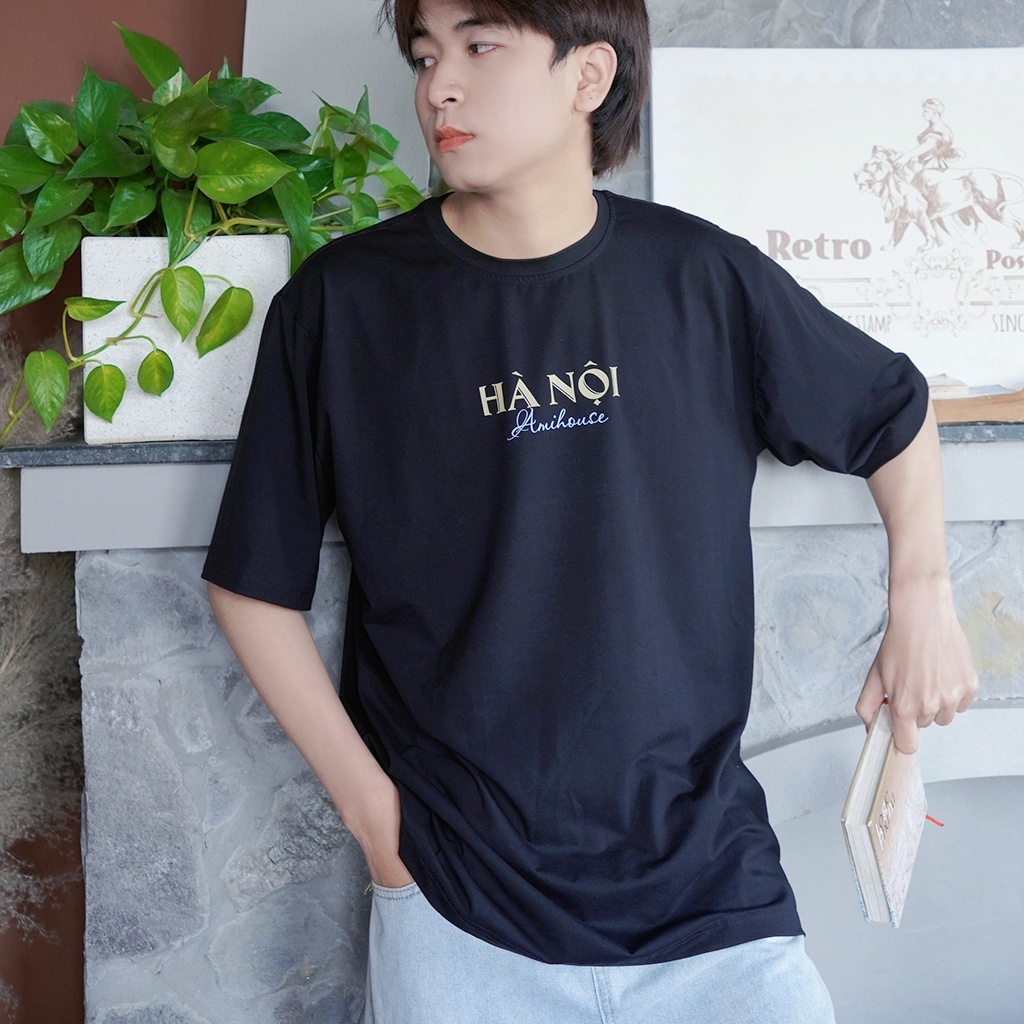 Áo Thun AMIHOUSE Hà Nội Cotton Nam Nữ Unisex - Local Brand Streetwear Oversize Form Rộng