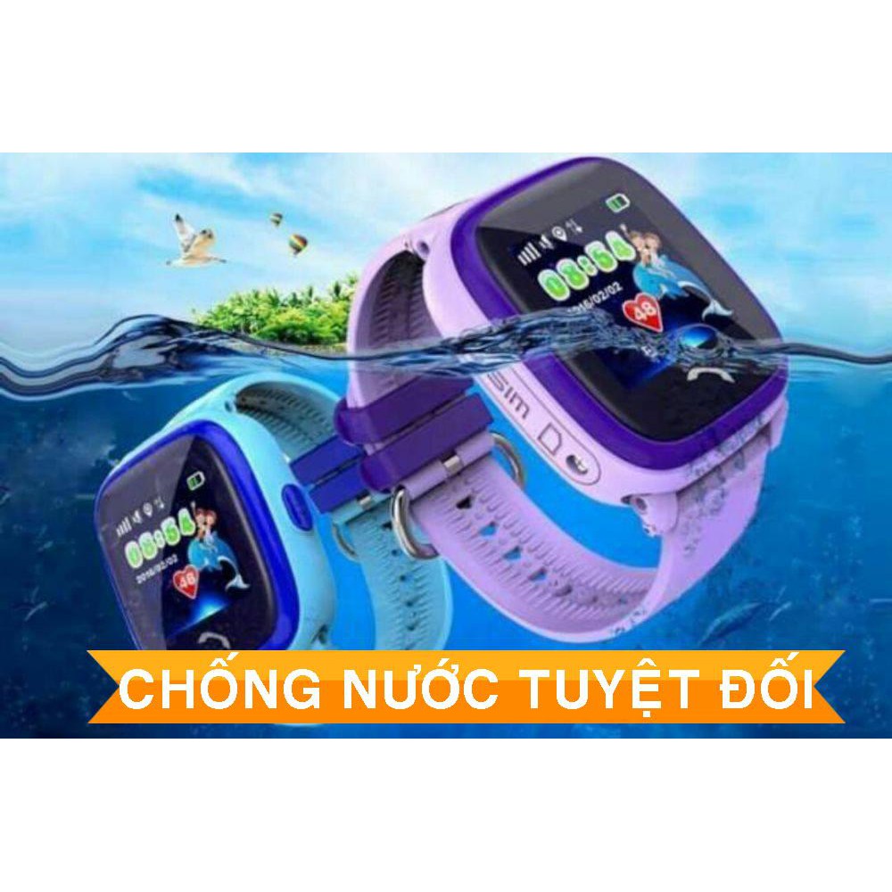 Đồng hồ định vị chống nước GPS- LBS DF25G ( XANH DƯƠNG )