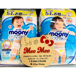 [BỈM MOONY XANH SIÊU CỘNG MIẾNG] dán/quần Nb111/S102/M78/M70/L54/XL46 nội địa Nhật