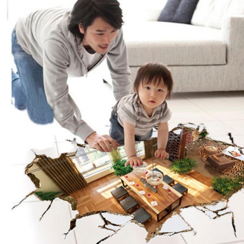 Giấy Decal 3D Dán Tường Và Sàn Nhà Cao Cấp SPK043