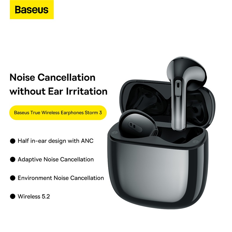 Tai Nghe Bluetooth Cao Cấp ANC Baseus TWS Earphones Storm 3