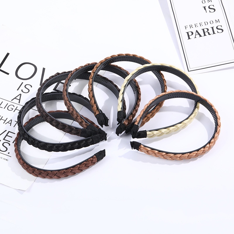 Băng Đô Kiểu Tóc Giả Thắt Bím Thời Trang Hàn Quốc