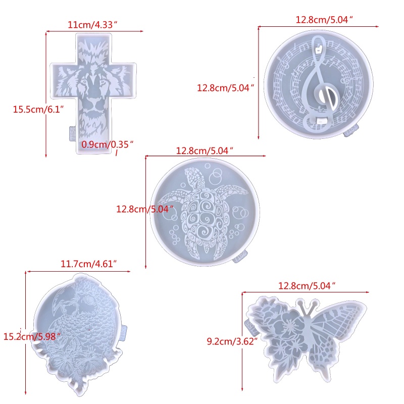 Khuôn Silicone Làm Đế Lót Ly Hình Nốt Nhạc DIY