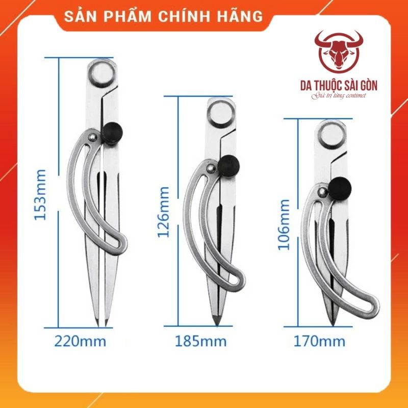 Compa Kẻ Viền, Lấy Dấu - Dụng Cụ Làm Da Cơ Bản - Da Thuộc Sài Gòn