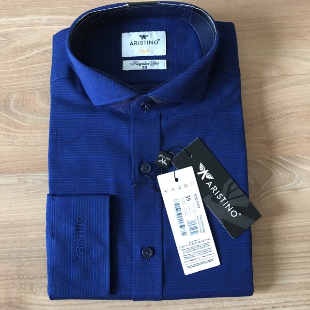 Áo Sơ  Mi Nam Aristino ALS21707 Từ Sợi Sồi Thiên Nhiên Regular 38/39/41/43