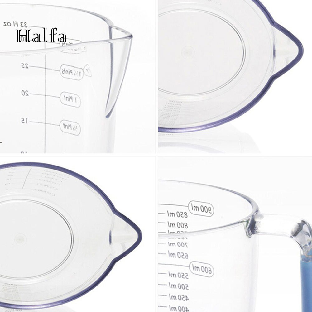 Cốc Đo Lường Bằng Nhựa Trong Suốt Tiện Lợi
