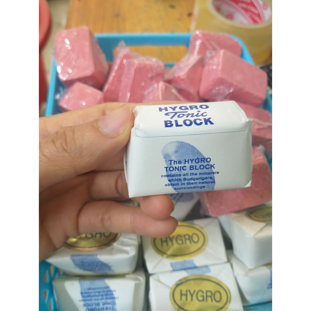 VIÊN KHOÁNG CANXI TRẮNG  / ĐỎ  CHO CHIM VẸT