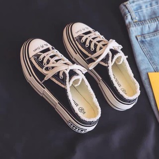 GOM: Giày lười buộc dây convest siêu xinh