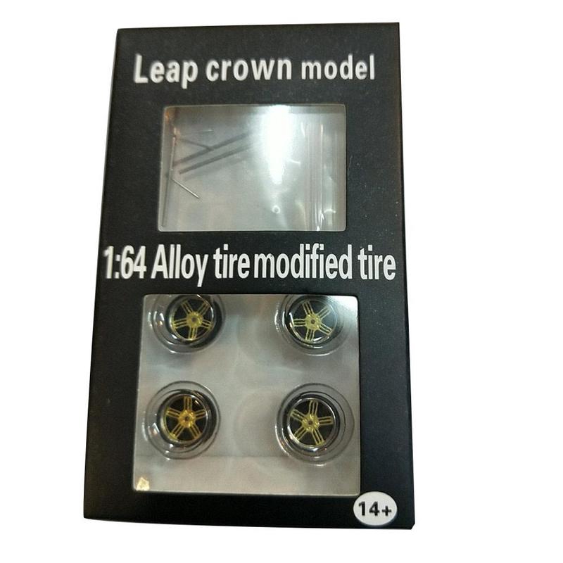 Set mô hình bánh xe bằng hợp kim tỉ lệ 1:64 tiện dụng