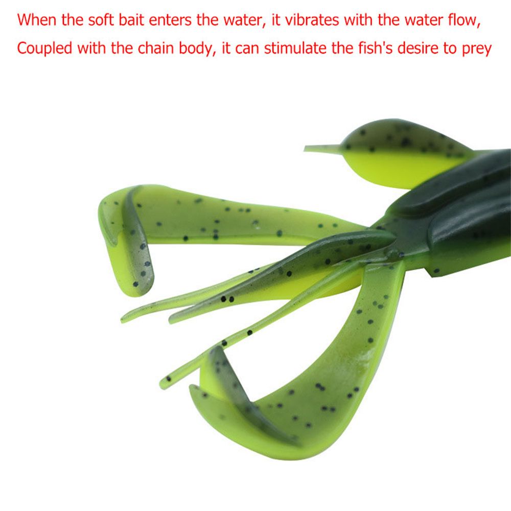 MUVAKO Bộ 3 mồi giả thu hút câu cá bằng silicon mềm 100mm