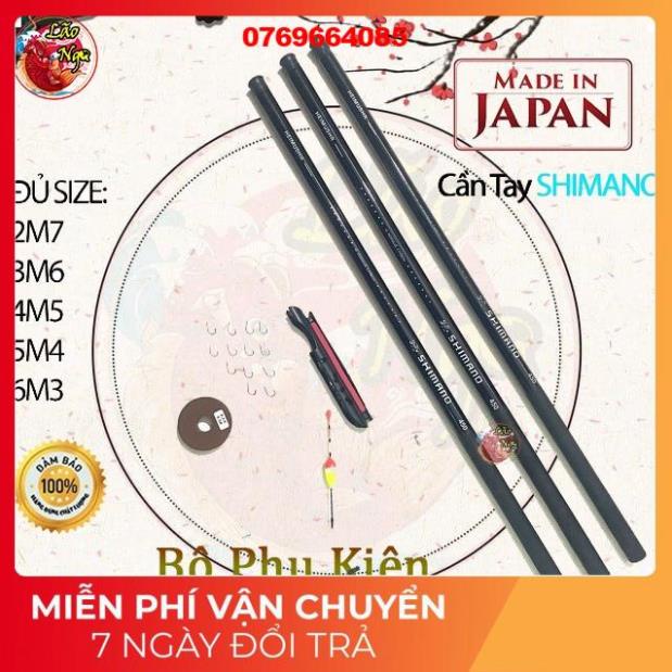 Cần Câu Tay SHIMANO Cacbon Cao Cấp  Đủ size 2m7-3m6-4m5-5m4-6m3 -𝗦𝗛𝗢𝗣 Đ𝗢̂̀ 𝗖𝗔̂𝗨 𝟰𝟯𝟱