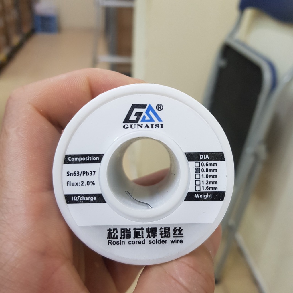 Cuộn thiếc SN63 800g 0.8mm hàn bóng đẹp