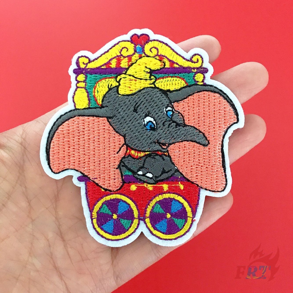 &gt; Ready Stock &lt; ☸ Disney - Dumbo S-3 Patch ☸ 1Pc Circus Elephant Diy Sew on Iron on Patch