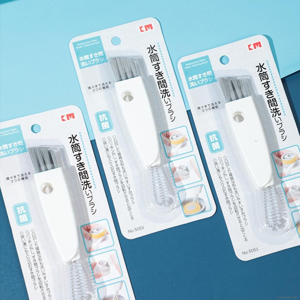 Bàn chải vệ sinh bình nước bằng thép không gỉ 3 trong 1 tiện lợi
