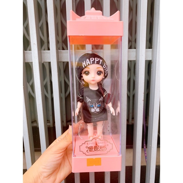 Búp Bê Chibi Bé Thỏ, Búp Bê Chibi Đèn Led, đồ chơi búp bê xinh xắn cho bé gái