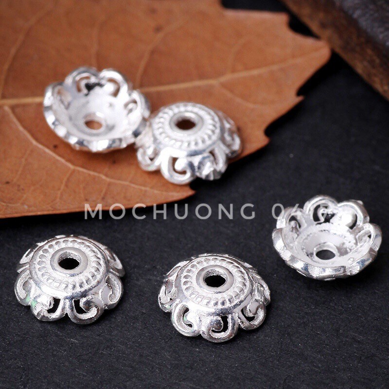 🔥 CHUYÊN SỈ 🔥 Charm ốp bạc cánh hoa hàng siêu đẹp - Bạc tốt loại 1, PH248