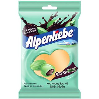[sale] Kẹo Alpenliebe Hương Bạc Hà Nhân Sôcôla 25 Viên/gói