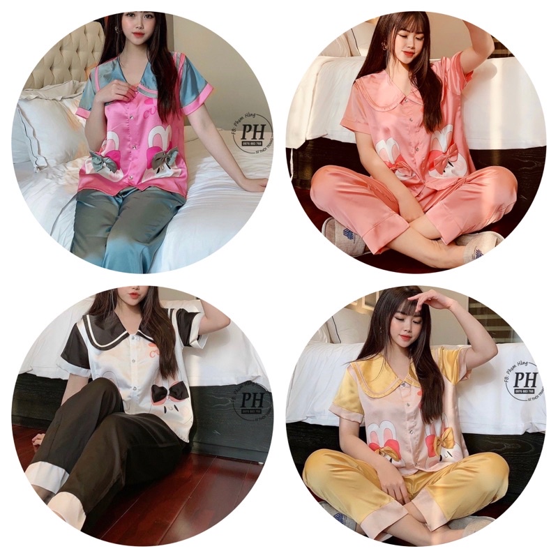 Bộ pijama tay ngắn Thiết Kế - Bộ pijama hình Thỏ dễ thương